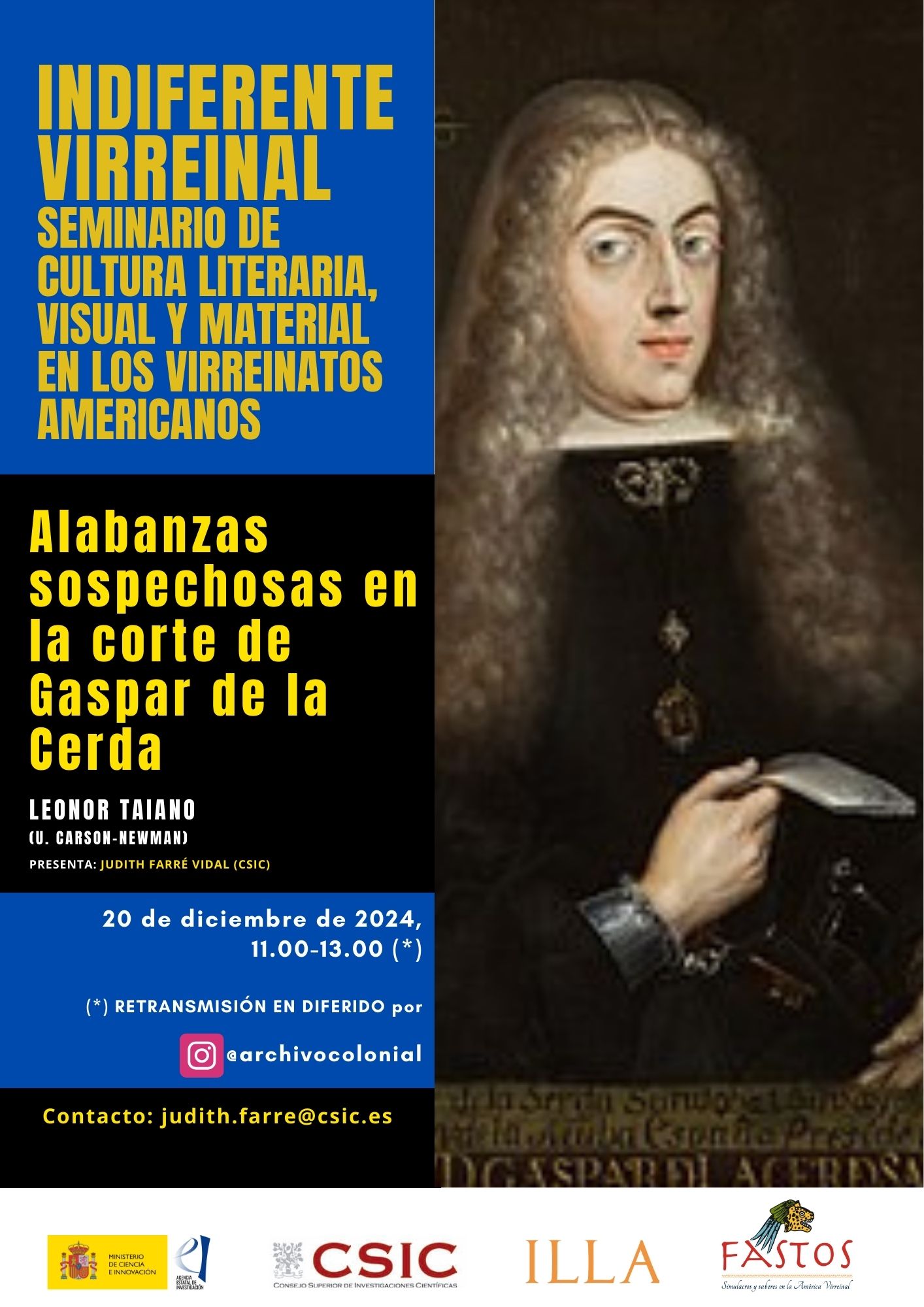 indiferente virreinal. Seminario de cultura literaria visual y material en los virreinatos americanos4